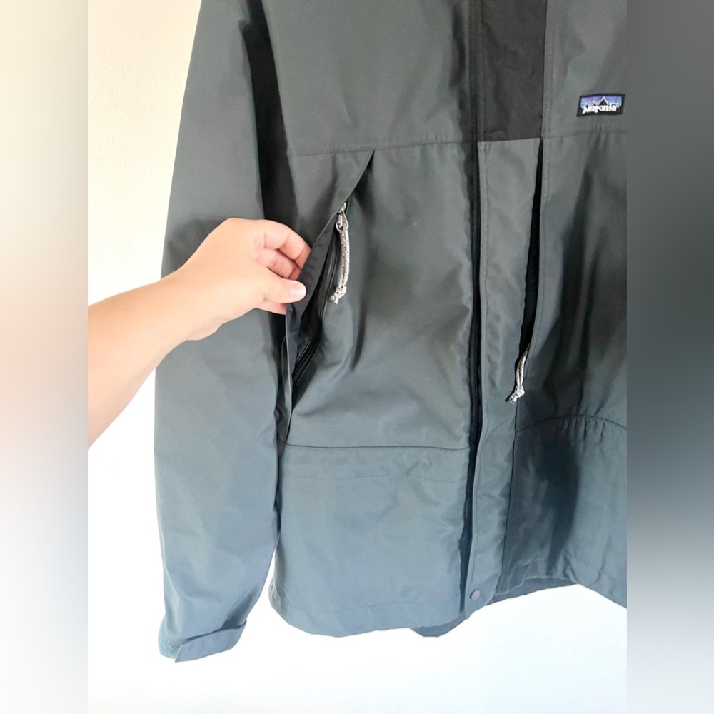 Patagonia Vintage 90s Stretch Triolet Jacket Gray Nylon Waterproof Size Small - Picture 5 of 15